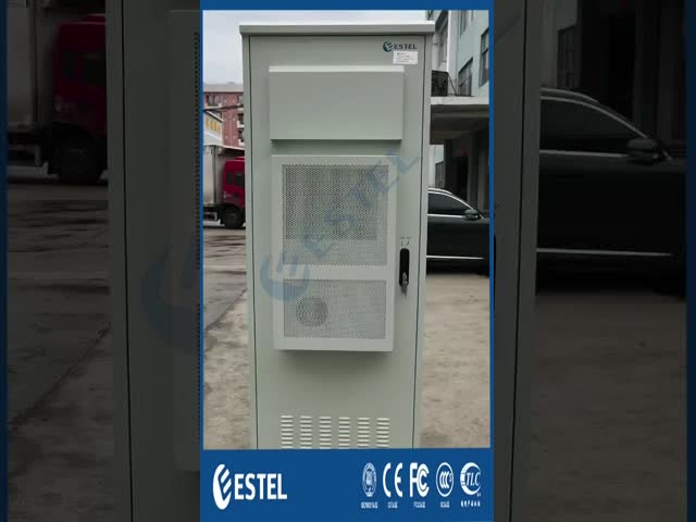 Single Wall IP55 Waterproof 40U Outdoor Telecom Cabinet Anti Corrosion
