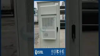 Single Wall IP55 Waterproof 40U Outdoor Telecom Cabinet Anti Corrosion