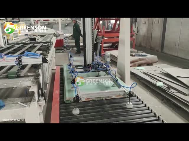 Automatic Gypsum Board Strip Cutting Machine For 100mm Wide Slats Dust Free Cutting