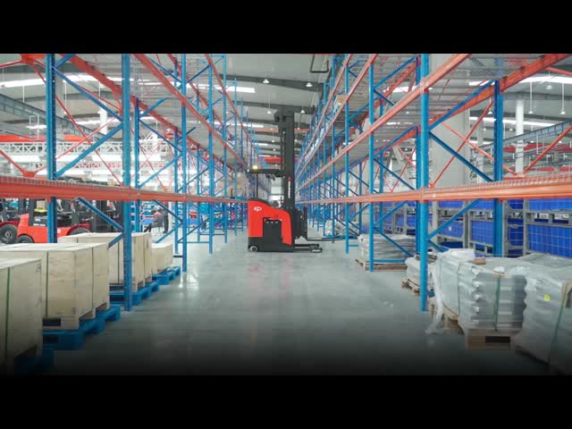 High Perfromance EP CQD15SD 1500kg Standing Reach Truck for Double Deep Racks