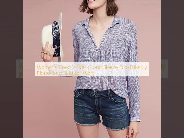 2017 Women work blouses deep v-neck long sleeve shirts for women