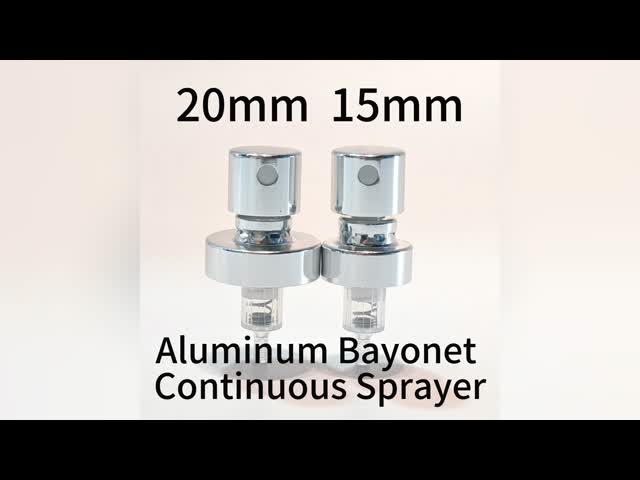 Wholesale 15mm 20mm Aluminum Crimp Continuous Sprayer with Collar for Industrial Use