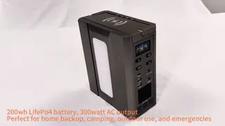 Wholesale Mini 300W Solar Generator LiFePO4 Portable Power Station Fast-Charging Backup Power for Outdoor Camping Hiking