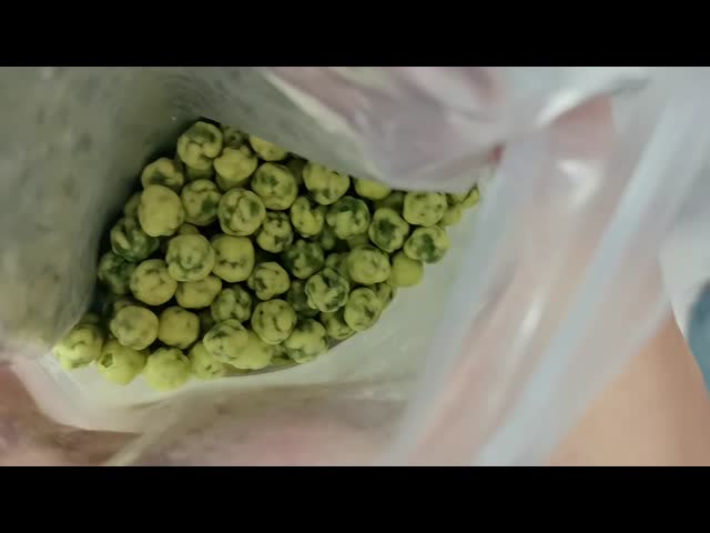 Gently Baked Wasabi Green Peas Long Shelf Life HACCP BRC KOSHER HALAL Certified Crispy Spicy Savory Soya Legume Snack Bar Travel Wholesale For Supermarket Importers