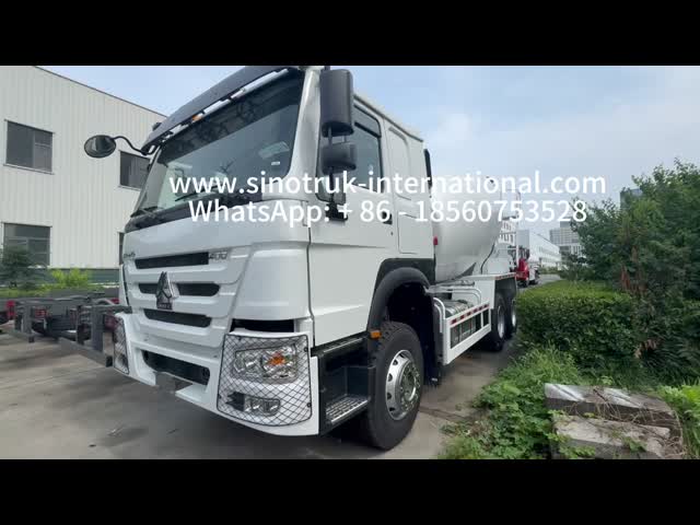 SINOTRUK HOWO 6×4 10wheels Concrete Mixer Truck 400HP Two Warning Lights