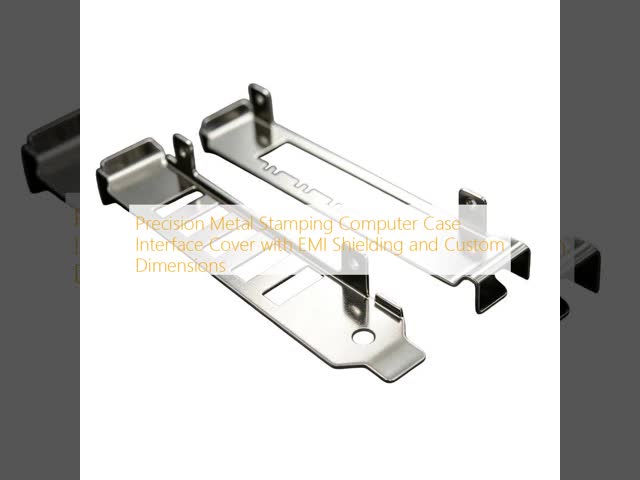 Precision Metal Stamping Computer Case Interface Cover with EMI Shielding and Custom Dimensions