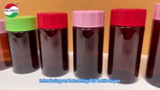 Eco-Friendly Food Grade Round PET Plastic Bottle with Color Screw Lid for Capsule Gummy Walnut Candy