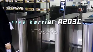 SUS304 Flap Barrier Turnstile Gate RFID Face Recognition Fingerprint For Office Hotels