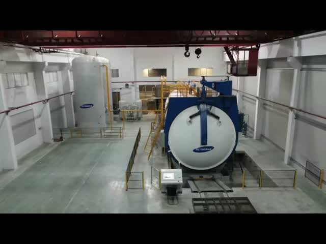 Super Large Autoclave for One-Shot Integral Forming of Large Carbon Fiber Composite Aircraft Cabin, Wing and Panel Components