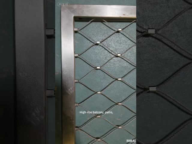 Rust Resistant Knotted Type Metal Bird Aviary Mesh Used In Zoo Mesh