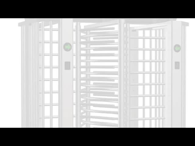 CE Approved Full Height Turnstile Revolving Door 30 Persons / Min Transit Speed