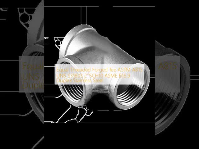 Seamless Stainless Steel Butt Weld Tee Industrial Fitting