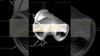 Seamless Stainless Steel Butt Weld Tee Industrial Fitting