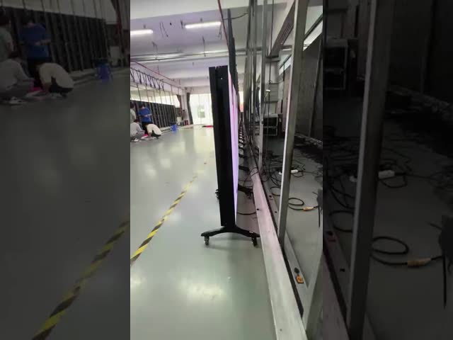 P1.95 Indoor LED Poster Display with 800nit Brightness Ultra-thin 33mm Cabinet and Front Access Service