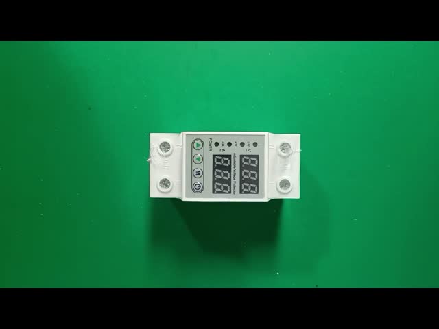 BROU03-63 63A Rated Working Current Over Voltage Protective Device AC 220V40A 63A 230V Digital Current Voltage Protector Din Rail Adjustable Over and Under Voltage Protector