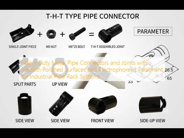 Heavy Duty Industrial Pipe Connectors for DIY Racks