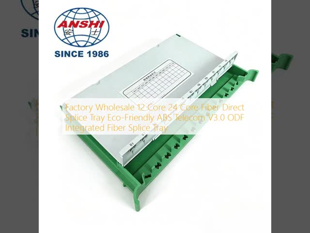 24 Core Fiber Optic Splice Tray, Integrated SC FC Connector, Telecom Grade 24C ODF Splice Tray Without Jumper