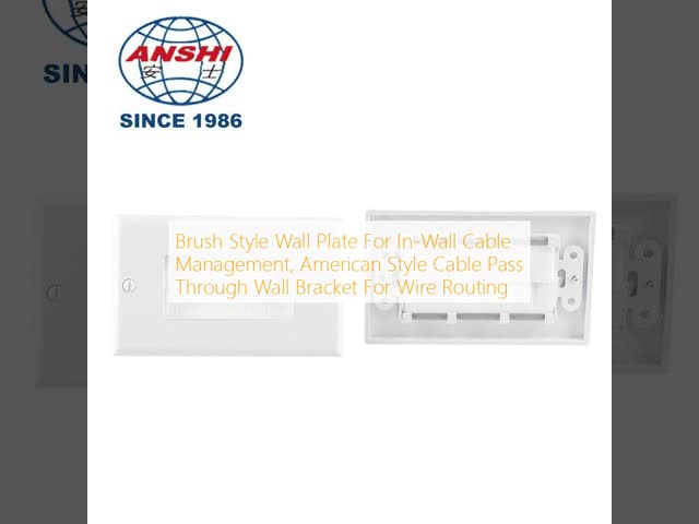 ANSHI Single Port Ethernet 86Type Keystone Faceplate Decoration Wall Plate