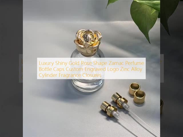Custom Crown Zamac Perfume Caps, Luxury Electroplated Zinc Alloy Fragrance Bottle Lids with Engraved Logo  OEM ODM Wholesale Manufacturer