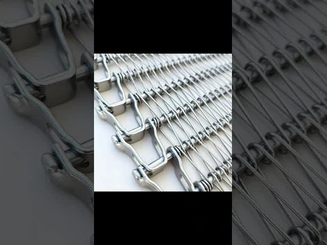 High Strength Corrosion Resistant Flat Wire Balanced Weave Stainless Steel Wire Mesh Conveyor Belt