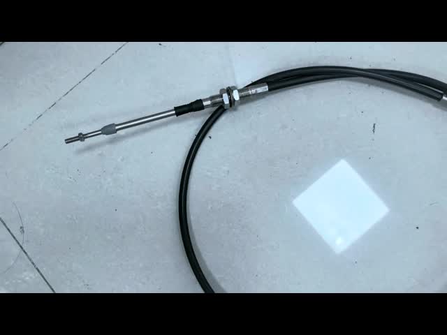 Push-Pull Control Cable Assembly With Threaded End Fittings