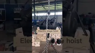 Stage Hoist With Rotary Limit Switch