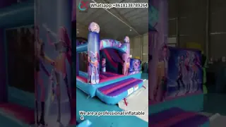 Commercial PVC Inflatable Jumping Castle Inflatable Bounce House With Slide for Party Rental