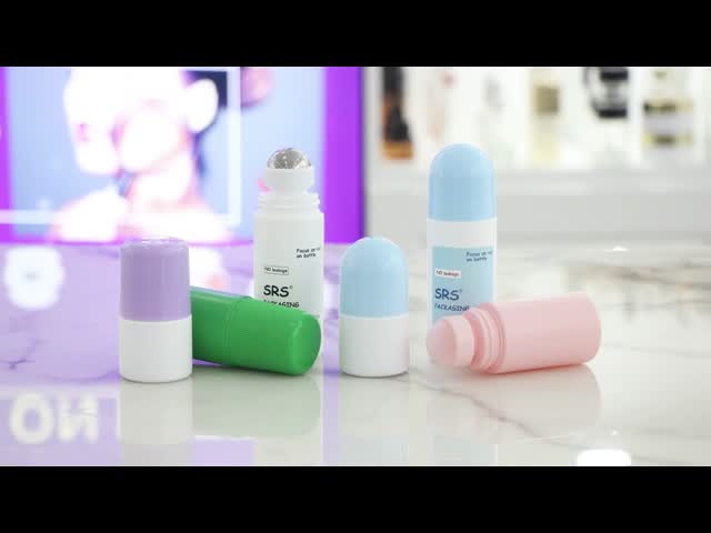 RPPC 30ML Cute Round Deodorant Roll On Roller Ball Bottle Injection Custom Color
