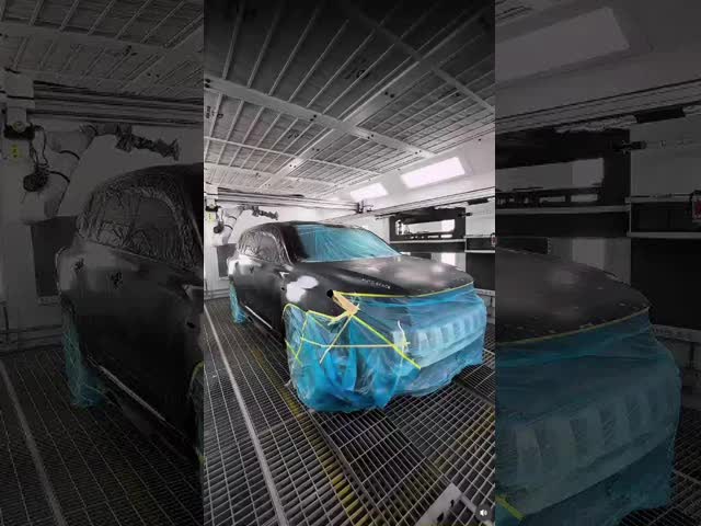 CoatTech High-Efficiency Industrial Automated Paint Booth with AI-Driven Robotic Spray System