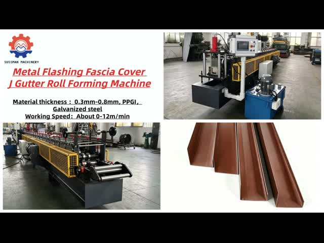 0.3mm-0.8mm PPGI Roof Edge Gutter Metal Flashing Fascia Cover Roll Forming Machine Building Wall Trim & Construction Flashing