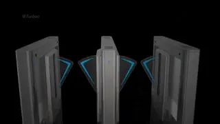 Automatic Electronic Security Flap Barrier Gate for School Stadiums ES2216