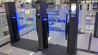 Office Building Entrance Access Control Turnstile Speed Gate Nova LA3219H