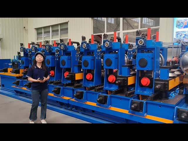 HG140 CE Approved HF Welded Pipe Machine PLC System Fast Die Change Φ50-140x6.0mm 60m/min Energy Efficient