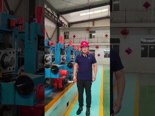 High Frequency ERW Pipe Mill Production Line 7-25mm Carbon Steel Pressure Vessel Welding Equipment 