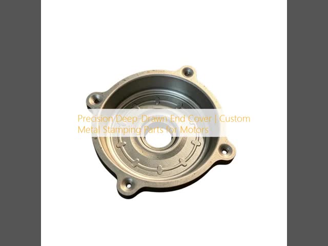 Customizable Inner Diameter Deep-Drawn End Cover with Progressive Die Tooling and CNC Processing for Motors