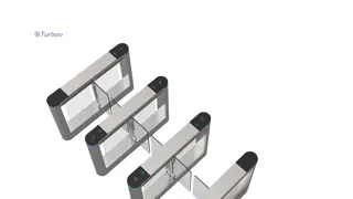 30w Acrylic Arm SUS304 Office Security Gates Swing Barrier Gate