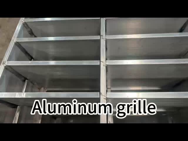 Metal Material Plug Anodization 6063 T6 Press Locked Bar Grating For Airport