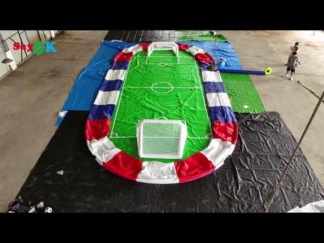 Commercial PVC Inflatable Water Soccer Field for Outdoor Events with Easy Setup