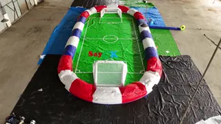 Commercial PVC Inflatable Water Soccer Field for Outdoor Events with Easy Setup