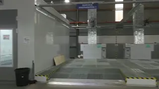 High-velocity Down-draft Airflow With Grated Trench Extraction Paint Booth