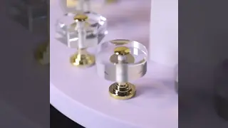 Luxury High Quality Furniture Drawer Bedroom Crystal Glass Brass Cabinet Door Pulls Kitchen Handles Knobs