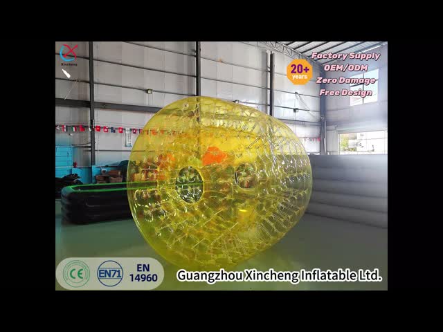 Custom Inflatable Zorb Ball Transparent PVC Human Hamster Ball For Outdoor Adults