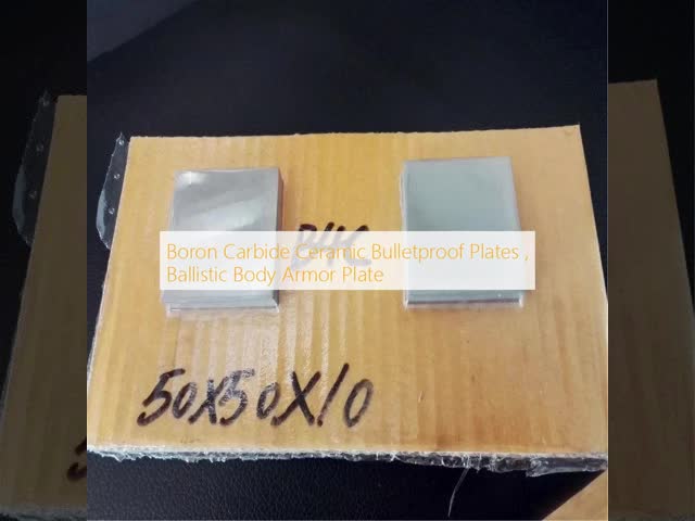 Boron Carbide Ceramic Bulletproof Plates , Ballistic Body Armor Plate