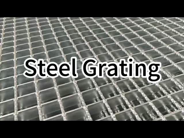 Welded Plain Type Serrated Bar Hot DIP Galvanizing Steel Structure Grating for Stair Tread