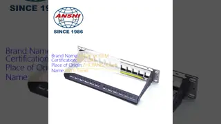 19 Inch 1U Blank Patch Panel 12 Port 24 Port Unloaded Network Distribution Panel