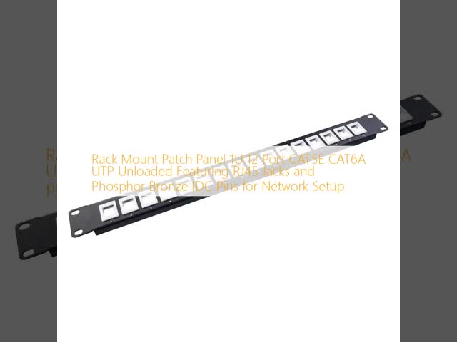 19 Inch 32 Port Empty STP FTP Shielded RJ45 Patch Panel CAT5E CAT6 Rack Mount Network Distribution Panel