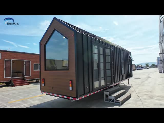 US/AS Modular Home Prefab Tiny House Kit With Trailer For Camping/ Resort
