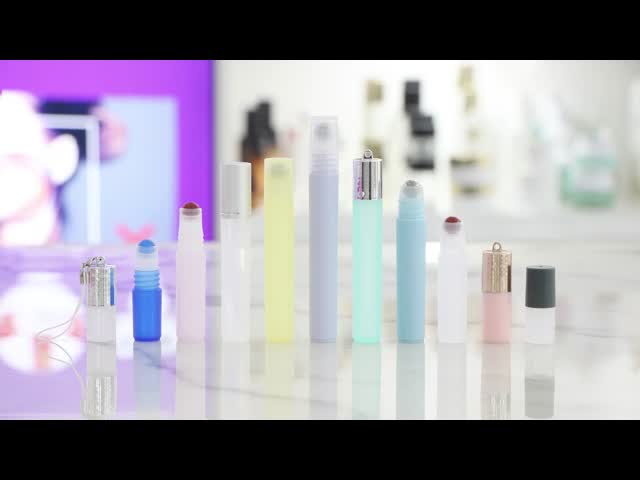 Empty Gold Cap Mini Roll on Bottle Travel Size Perfume Oil Roller Packaging No Leakage 2ml 3ml 5ml 7ml 8ml 10ml