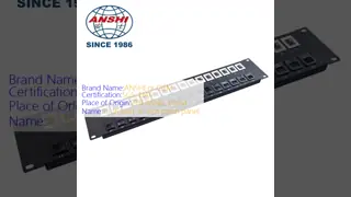 Rack Mount Patch Panel 1U 12 Port CAT5E CAT6A UTP Unloaded Featuring RJ45 Jacks and Phosphor Bronze IDC Pins for Network Setup