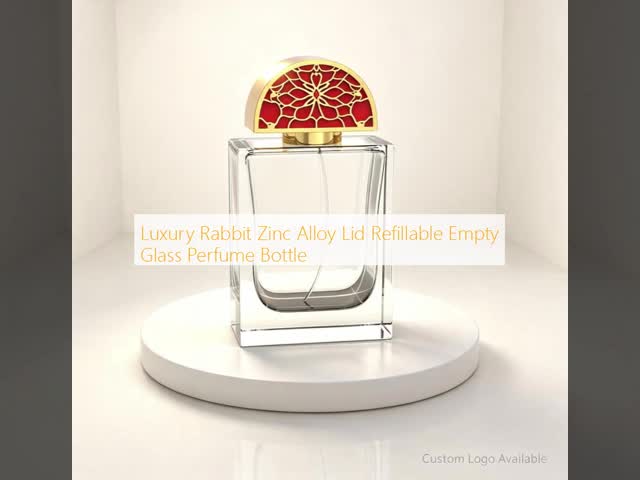 Luxury Rabbit Perfume Bottle Refillable Glass Container